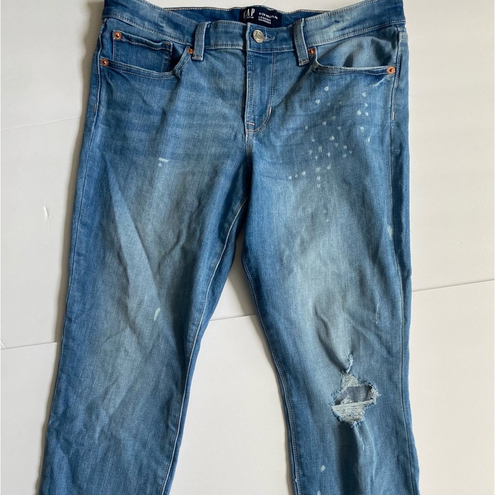 GAP jeans 6 28 Inseam leggings Factory Wear Denim Straight Skimmer Pants